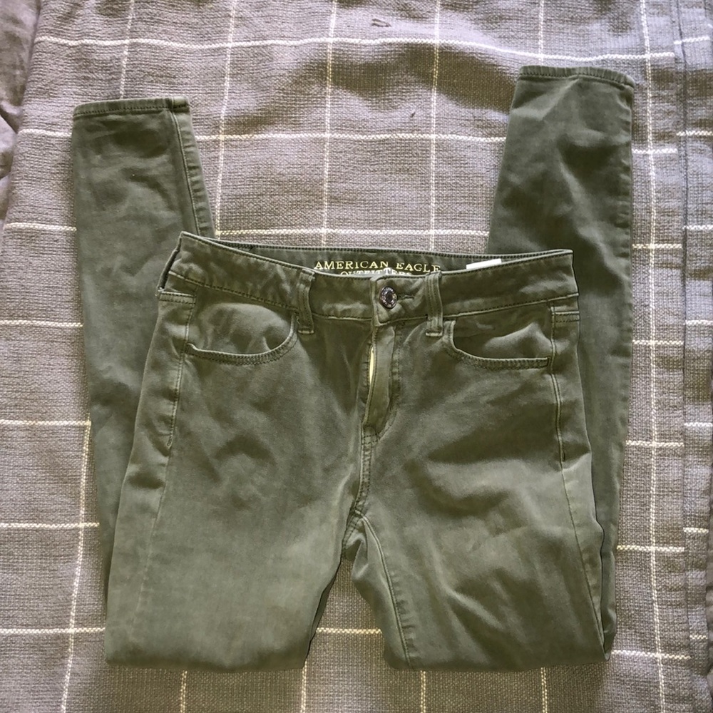 Olive green pants